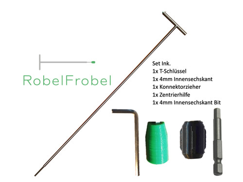 Key incl connector puller - t-key,