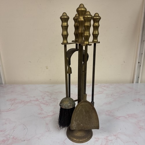 Vintage brass fireplace - vintage, 4