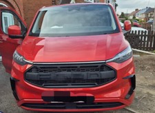 For Ford Transit Custom 2024 2025 Front Grille Raptor Style Mat Black