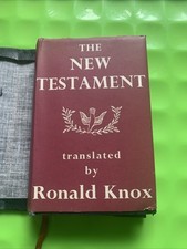Vtg THE NEW TESTAMENT Holy Bible Ronald Knox 1959 Burns And Oates Vulgate Latin