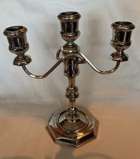 Vintage Silver Plated 3 Sconce