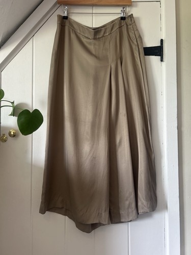 Zara palazzo pleated champagne - pleated,