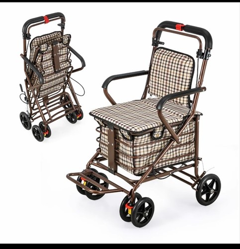 Foldable shopping trolley with - shopping,