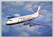 BAF BRITISH AIR FERRIES VICKERS VISCOUNT VINTAGE AIRLINE ISSUE POSTCARD 1