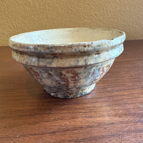 Antique yellowware spongeware - antique,