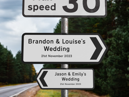 Personalised metal wedding - personalised,