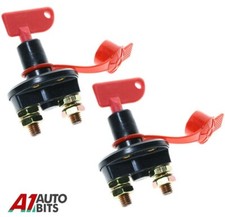 TWIN PACK Battery Cut Off Kill Switch Master Isolator Heavy Duty 180 Amp 12v 24v
