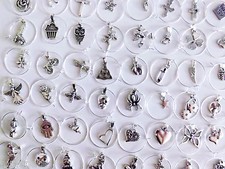 25 Mixed Wine Glass Charms 