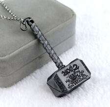 Men's/Woman,s Large Stainless Steel Viking Thor Hammer Mjolnir Pendant Necklace