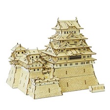 ki-gu-mi Himeji Castle - Wooden 3D Puzzle DIY Craft Kit -