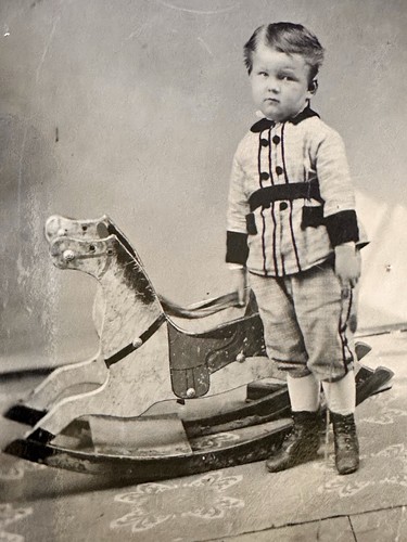 Window light tintype boy - boy, with