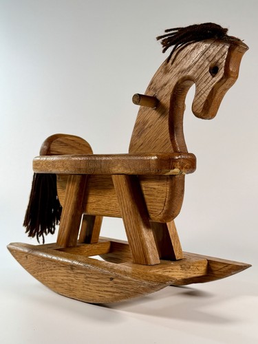 Vintage small wooden rocking - small,