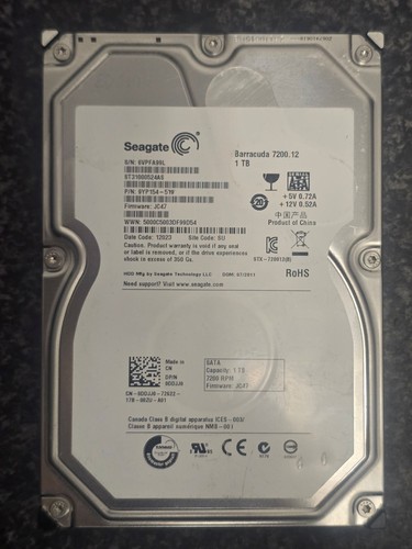 Seagate barracuda 7200 1tb - 7200.12,