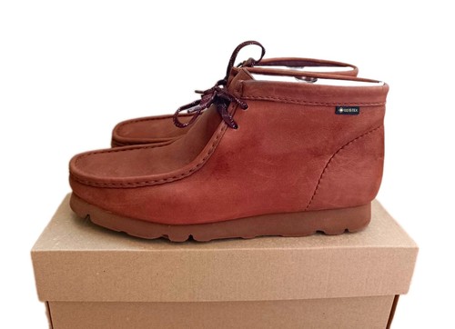 Clarks wallabee gtx dark - dark, tan