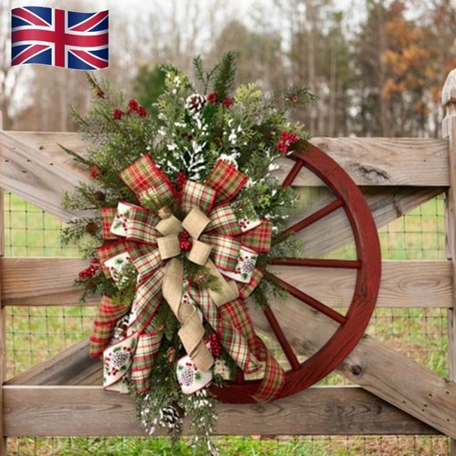 Rustic christmas wreath red - christmas,