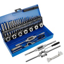 32pcs Tap and Die Set Metric Hardened Steel Tool Set Threading Rethreading Tool