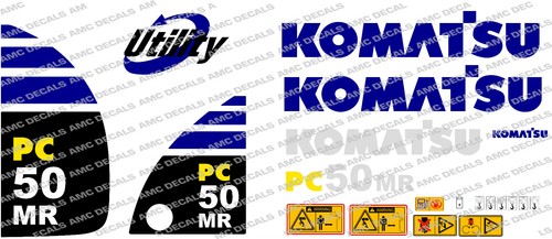 Komatsu pc50mr digger decal - komatsu,