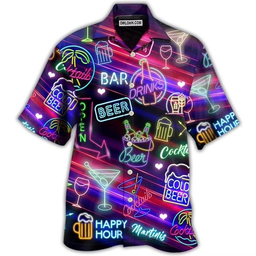 Mens button down - button, neon