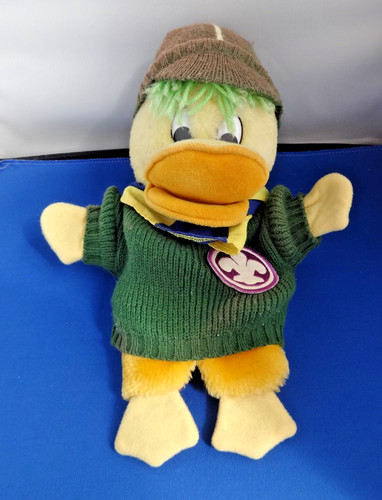 Edd the duck hand - hand, with
