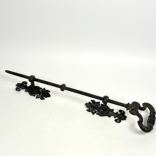 Victorian iron door bell - door, pull