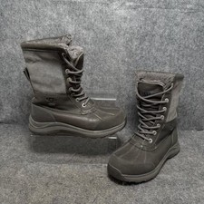 UGG Boots Womens Size UK 3.5 Dark Grey Adirondack Shearling Winter Warm Dry Tech