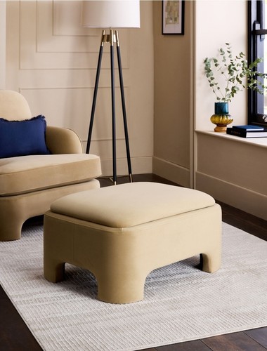 Next large retro cream - large, velvet