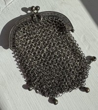 Antique Silver Chatelaine Mesh