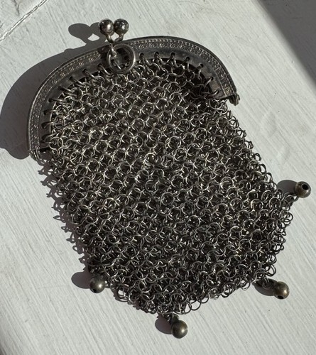 Antique silver chatelaine - antique,