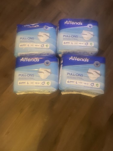 Attends box packs - of, 4
