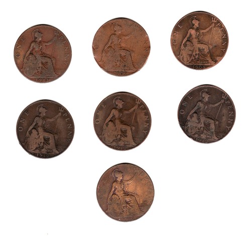 Pennies from dates - , of