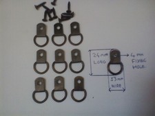 10 x D Rings Bronze Plated
