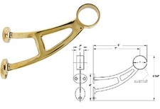 Brass Brackets-Foot Rest