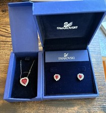 Swarovski Heart Earrings And