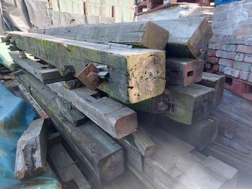Reclaimed pitch pine beams - reclaimed,