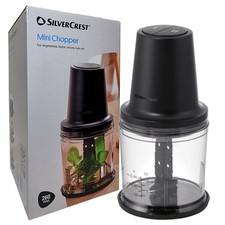 Silvercrest 260W Mini Chopper 2 Speed Settings 300ml Chopping Ice Nuts Onions