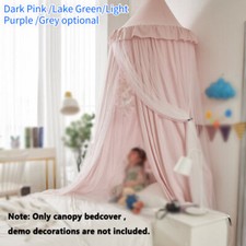 Decor Baby Bed Round Dome Mosquito Net Tent Curtain Bedding Kids Canopy Bedcover