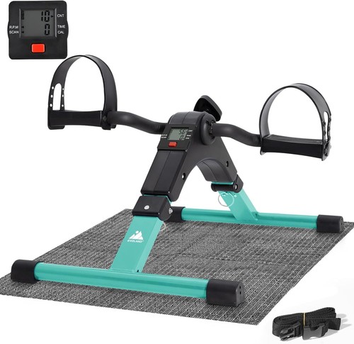 Folding foot pedal exerciser - foot,
