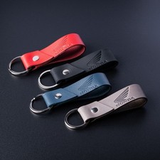 Honda Leather Keyring Biker