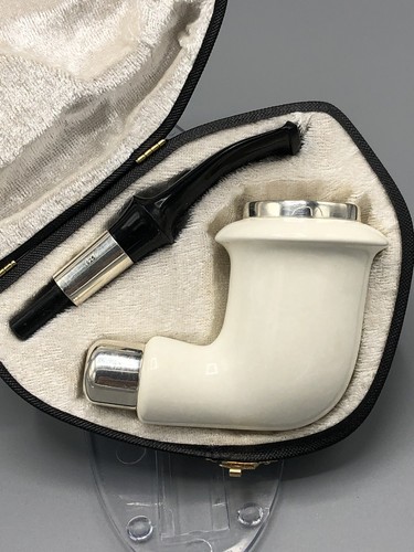 Smooth calabash pipe - calabash, w