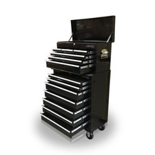 425 TOOL BOX ROLLER CABINET STEEL CHEST 13 DRAWERS GLOSS BLACK US PRO TOOLS 