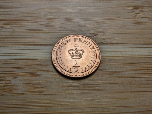 1971 half pence - 1/2p,