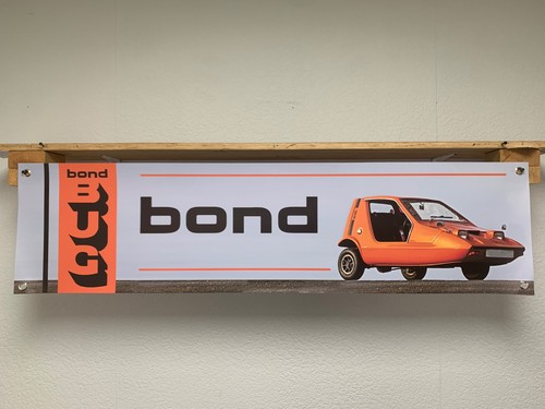 Bond bug car banner retro - bond,