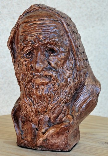 Bronze tone plaster - , bust