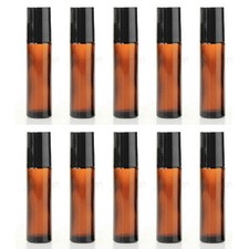 10PC 10ml Roller Bottles Amber