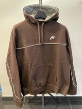 Vintage Nike Brown Mens Hoodie Jumper Size L - Casual Sportswear Gym