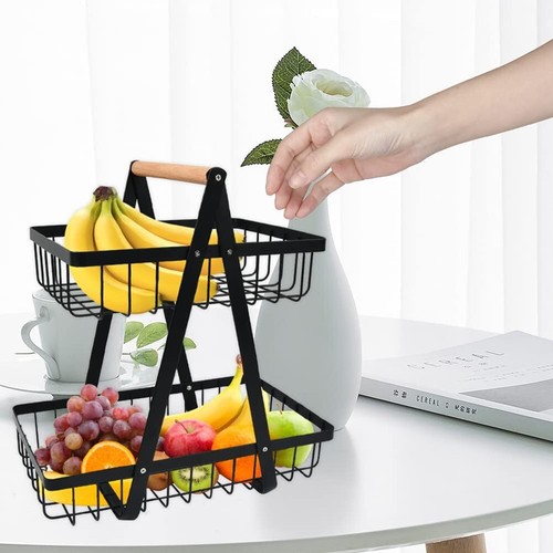 Tier fruit basket - fruit, handle