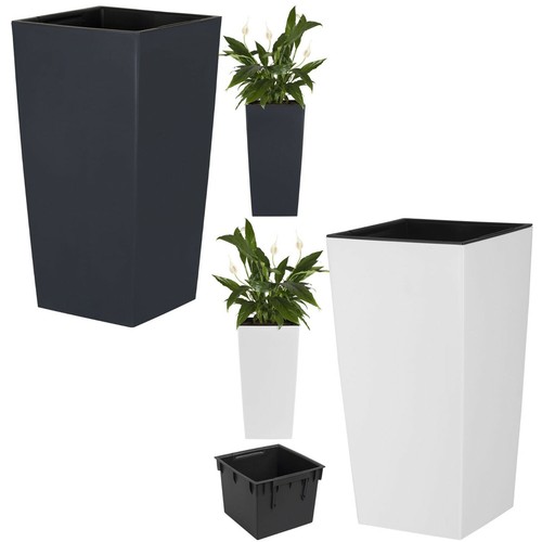Tall planter flower pot with - tall,