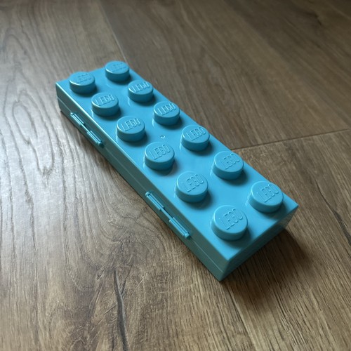 Lego storage brick 2x6 blue - lego,