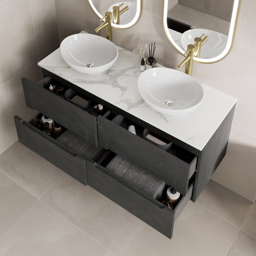 1200mm black white marble - 1200mm,