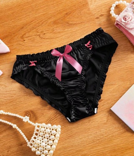 Black soft silky feel - , satin